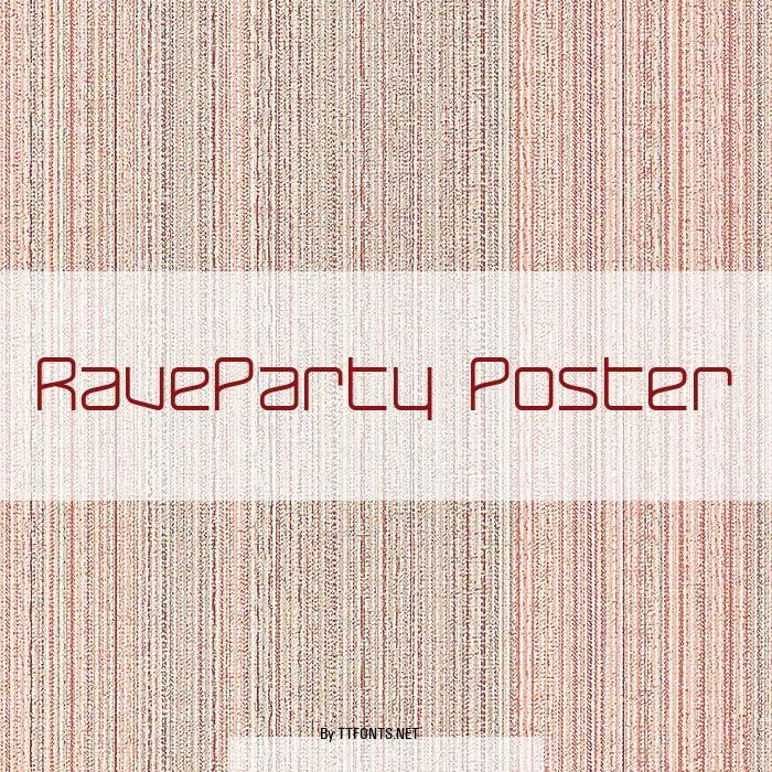 RaveParty Poster example